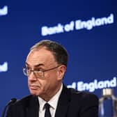 Andrew Bailey at a press conference