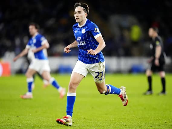 Joel Colwill celebrates