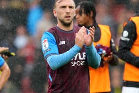 Jarrod Bowen applauds the West Ham fans
