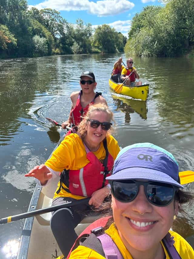 Paddlers on the River Severn