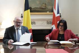 UK-Belgium Law Enforcement Cooperation Agreement signing