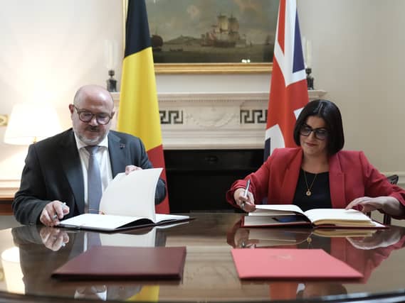 UK-Belgium Law Enforcement Cooperation Agreement signing