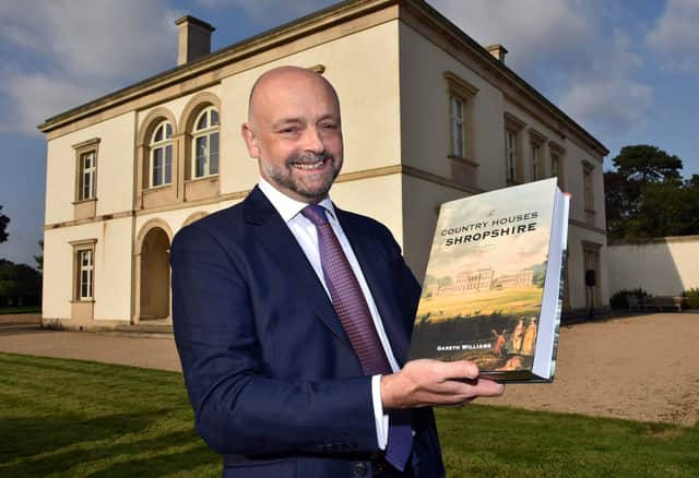 Gareth Williams with his book ‘The Country Houses of Shropshire’.