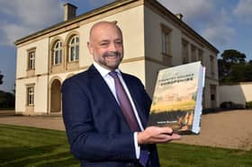 Gareth Williams with his book ‘The Country Houses of Shropshire’.