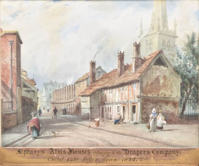 The Almshouses in Shrewsbury by Philip Vandyke Brown.