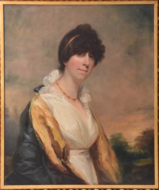 The portrait of Anne Piggott by Arthur William Devis.