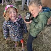 Young nature enthusiasts at the recent bat walk and moth identification evening