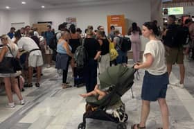 Passengers stranded at Lanzarote Airport following tech outages as UK flights cancelled.