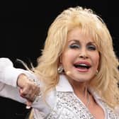 Headshot of Dolly Parton performing