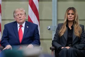 President Donald Trump and first lady Melania Trump
