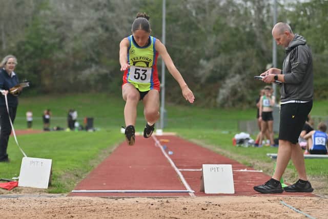 The Telford Games at Telford Athletic Stadium.  Whitney McGowan (Telford).
