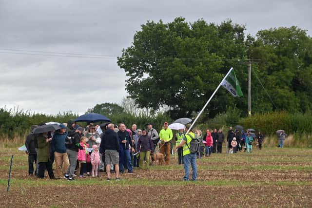 A group of villagers have gathered for one last time to protest plans for a proposed 800-home development in Albrighton
