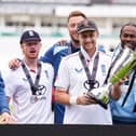 England players celebrate the series win over Pakistan