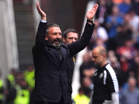 Rangers manager Derek McInnes reacts on the touchline