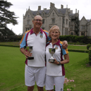 Lilleshall’s champion duo – Peter and Theresa Hancock with their trophies on the final finals day
