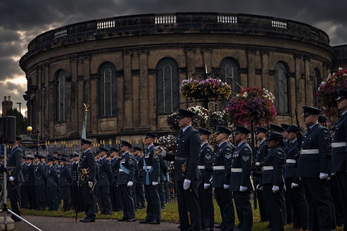 Shrewsbury falls silent to remember Battle of Britain sacrifice