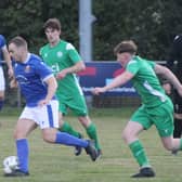 Action from Llandrindod Wells' 3-0  victory against Hay St Mary's at Forest Road Picture: Stuart Townsend