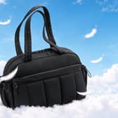 Black BAGSMART 24L women's travel and gym bag with multiple compartments