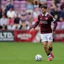 Josh McPake in action for Hearts