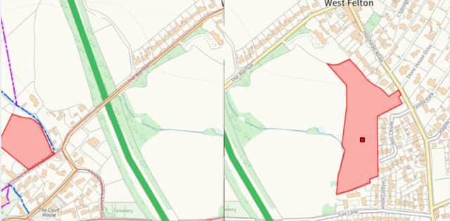 Planning officers are recommending that two housing proposals in West Felton.
