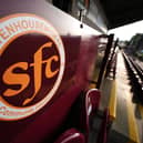 A general view of the stands at Stenhousemuir
