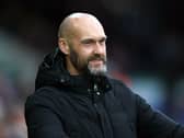 Luke Williams smiles on the touchline