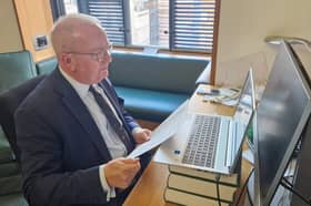 Mr Pritchard speaking to the inquiry.