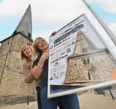 St Mary’s Church Beer Festival. Pictured is the Town Clerk: Dorothy McBride and Caroline Bills, looking forward to it.