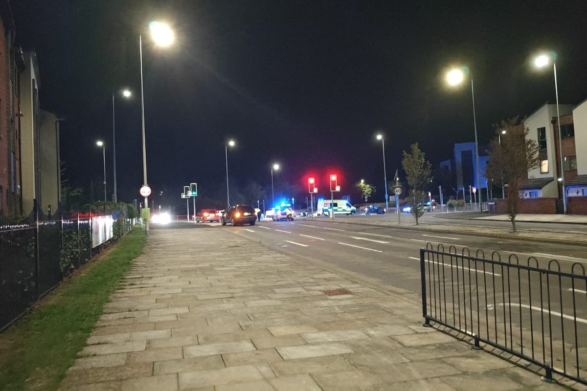 Ambulance and police called after car crash at busy Telford crossroads