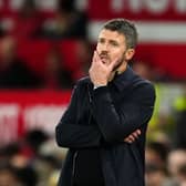 Michael Carrick reacts on the sidelines