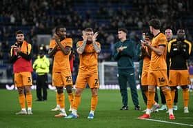Wolves players at full-time