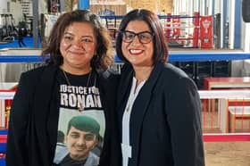 Pooja Kanda with Home Secretary Shabana Mahmood