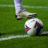 A general view of boots on the ball