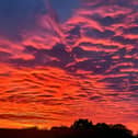 Incredible red skies over the West Midlands
