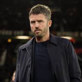 Manchester United manager Michael Carrick frowns