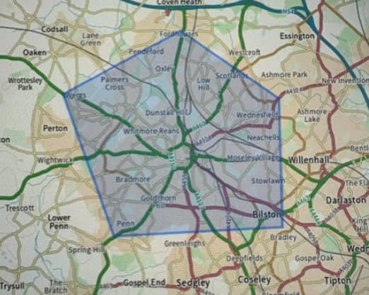 Dispersal order powers in and around Wolverhampton city centre