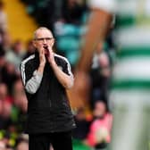 Celtic manager Martin O’Neill (left) on the touchline