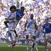 An action shot from Everton v Crystal Palace
