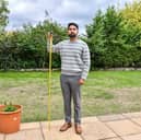 Sumeet Singh Sarao, a Bollywood singer from Telford, stands his ground with council over raised back garden. 
