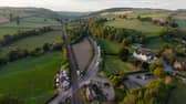 Onibury Crossing and River Onny Bridge. 