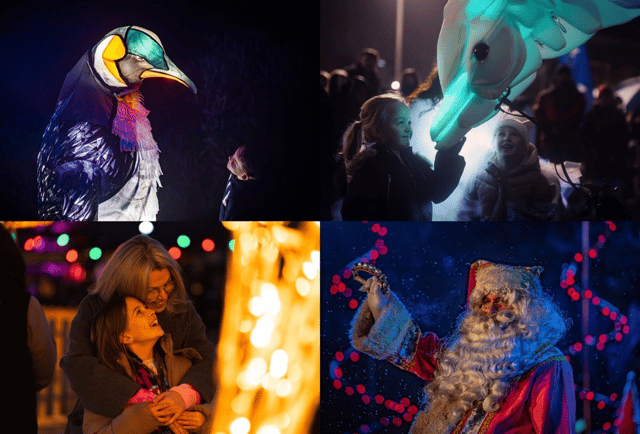 Old favourites and new installations to light up the night at Chester Zoo’s Christmas light trail