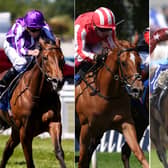 Sun Goddess (left), Senorita Bonita (centre) and Libertango will clash in the Cheveley Park Stakes