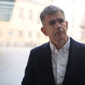 Head and shoulders photo of Matt Brittin speaking while standing outside