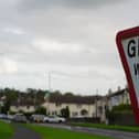 A sticker on a road sign on the Garvaghy Road in Portadown, following the decision by the Parades Commission to allow the first Orange Order return parade along the road in almost 30 years