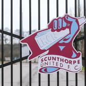 A general view outside Scunthrope's stadium