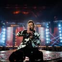 Mark Feehily of Westlife on stage