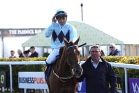 Soul Love and Pierre-Louis Jamin after winning at the Curragh