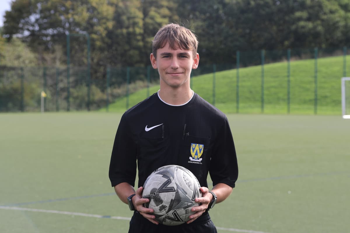 Telford College student selected to referee at prestigious school football ...