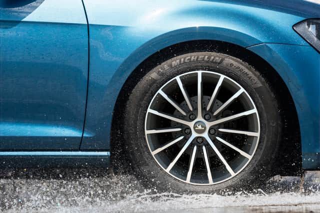 The EV tyres have a lower rolling resistance to maximise range. (Michelin)