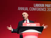 John Healey speaking at the 2026 Labour Party conference
